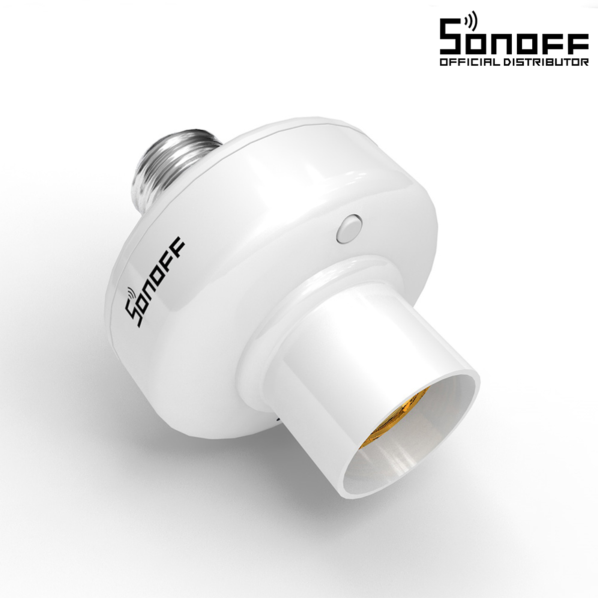 GloboStar® 80023 SONOFF SLAMPHER-R3-E27 - Smart Switch Wi-Fi - 433MHz - RF Control - E27toE27 Light Holder