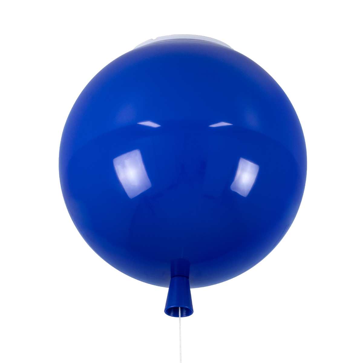 GloboStar®-BALLOON-00654-Μοντέρνο-Παιδικό-Φωτιστικό-Οροφής-Μονόφωτο-Μπλε-Πλαστικό-Μπάλα-Φ30-x-Υ33cm-1