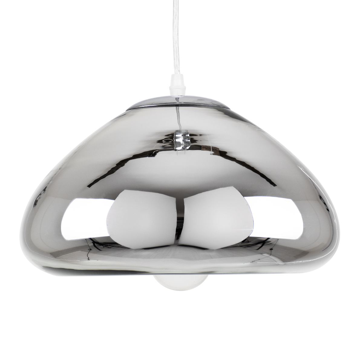GloboStar®-CRISTIN-00759-Μοντέρνο-Κρεμαστό-Φωτιστικό-Οροφής-Μονόφωτο-1-x-E27-Ασημί-Νίκελ-Γυάλινο-Φ30-x-Υ19cm-3