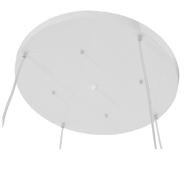 GloboStar®-DORI-01144-Μοντέρνο-Κρεμαστό-Φωτιστικό-Οροφής-Πολύφωτο-4-x-E27-Λευκό-Γυάλινο-Φ75-x-Y52cm-2