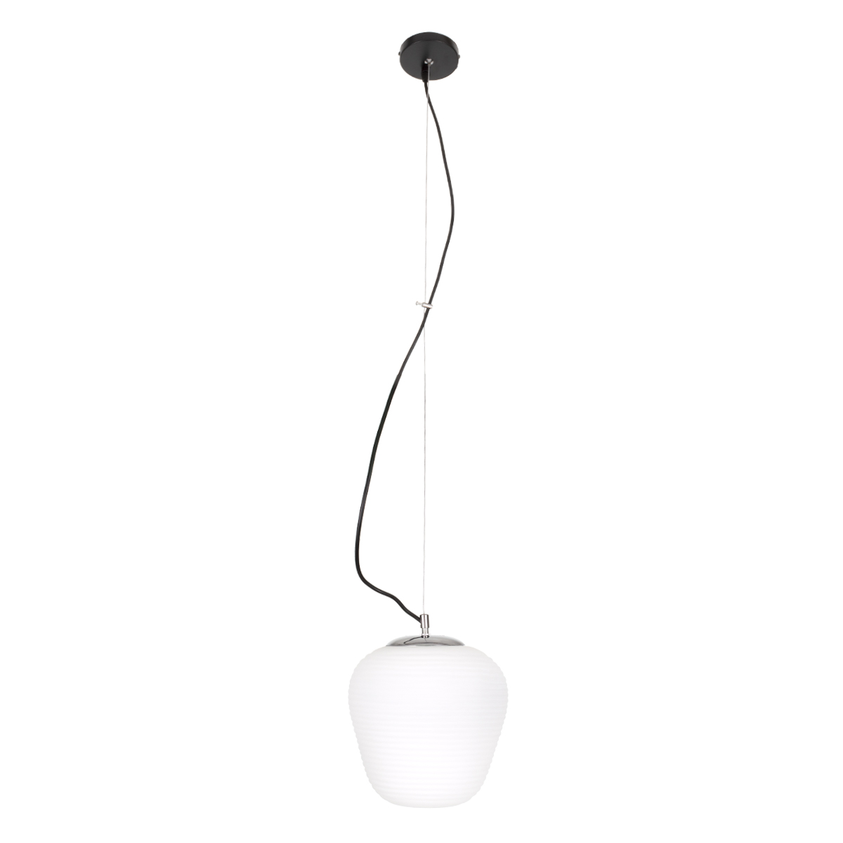 GloboStar®-FREYA-00746-Μοντέρνο-Κρεμαστό-Φωτιστικό-Οροφής-Μονόφωτο-1-x-E27-Λευκό-Γυάλινο-Φ20-x-Υ23cm-3