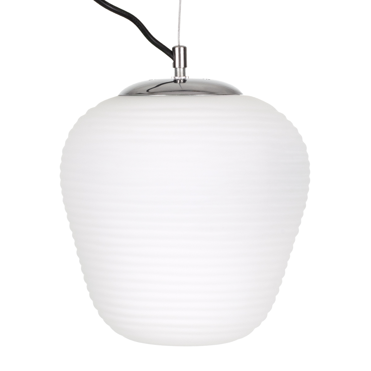 GloboStar®-FREYA-00746-Μοντέρνο-Κρεμαστό-Φωτιστικό-Οροφής-Μονόφωτο-1-x-E27-Λευκό-Γυάλινο-Φ20-x-Υ23cm-4