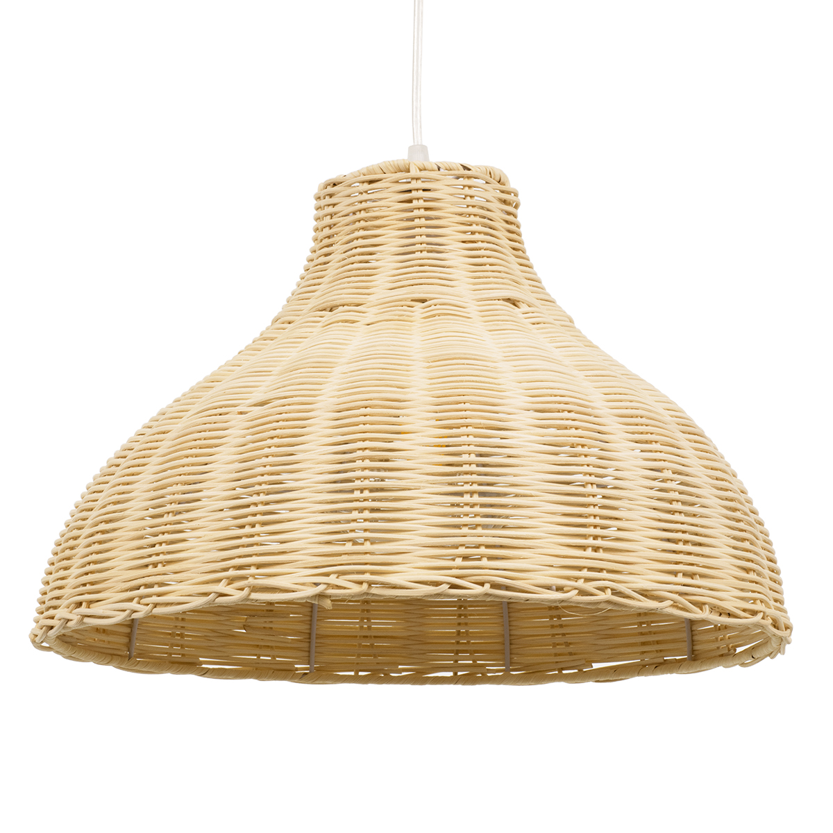 GloboStar®-MAYOTTE-00724-Vintage-Κρεμαστό-Φωτιστικό-Οροφής-Μονόφωτο-1-x-E27-Μπεζ-Ξύλινο-Bamboo-Φ40-x-Y28cm-1