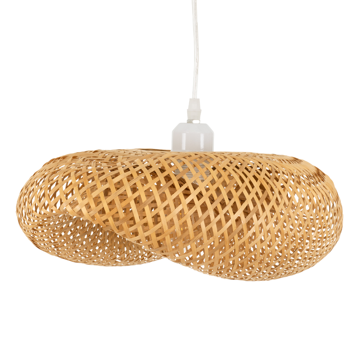 GloboStar®-MEXICO-00718-Vintage-Κρεμαστό-Φωτιστικό-Οροφής-Μονόφωτο-1-x-E27-Μπεζ-Ξύλινο-Bamboo-Μ40-x-Π30-x-Y18cm-4
