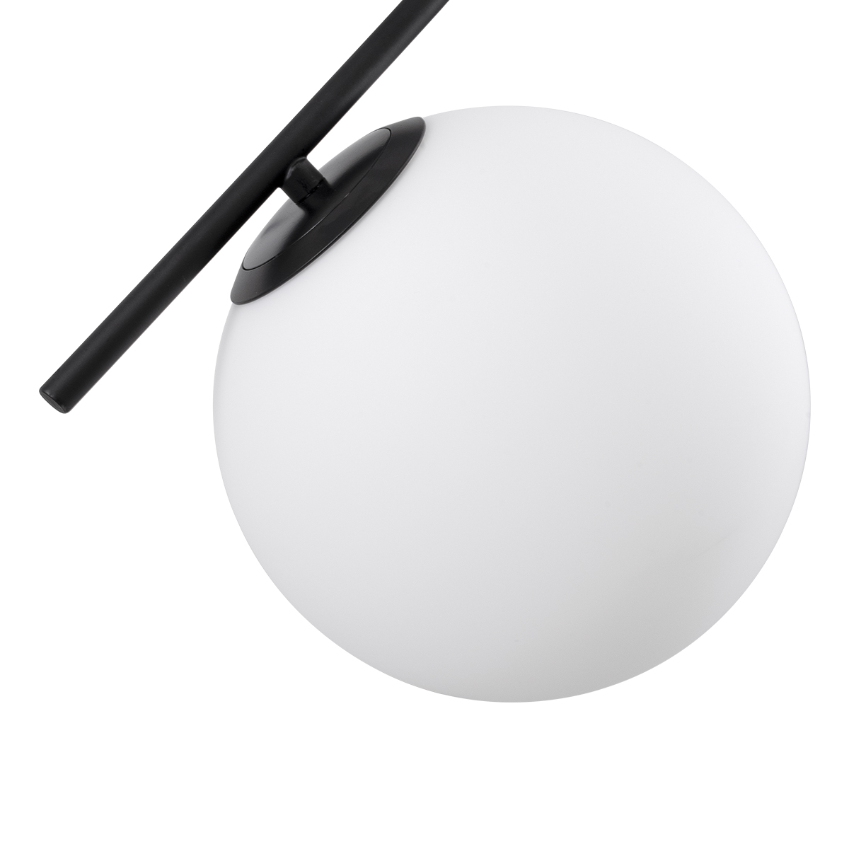 GloboStar®-MONROE-00952-Μοντέρνο-Κρεμαστό-Φωτιστικό-Οροφής-Τρίφωτο-3-x-E27-Μαύρο-Λευκό-Μεταλλικό-Μπάλα-Φ60-x-Υ50cm-4