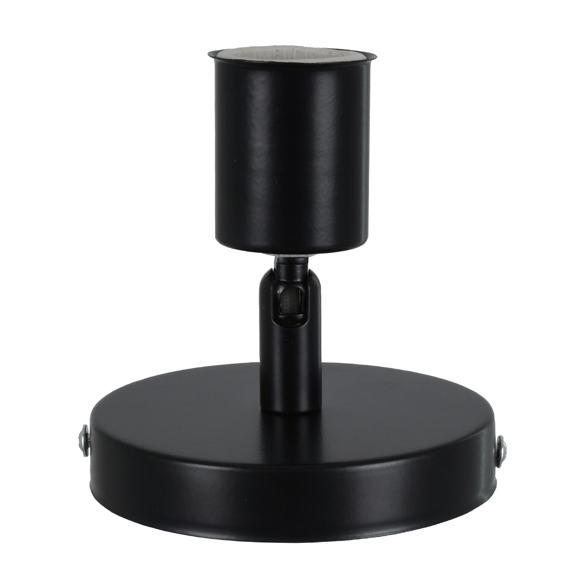 GloboStar®-SARA-00843-Μοντέρνο-Φωτιστικό-Οροφής-Τοίχου-Μονόφωτο-1xE27-Μεταλλικό-Μαύρο-Φ10-x-Υ10.3cm-3