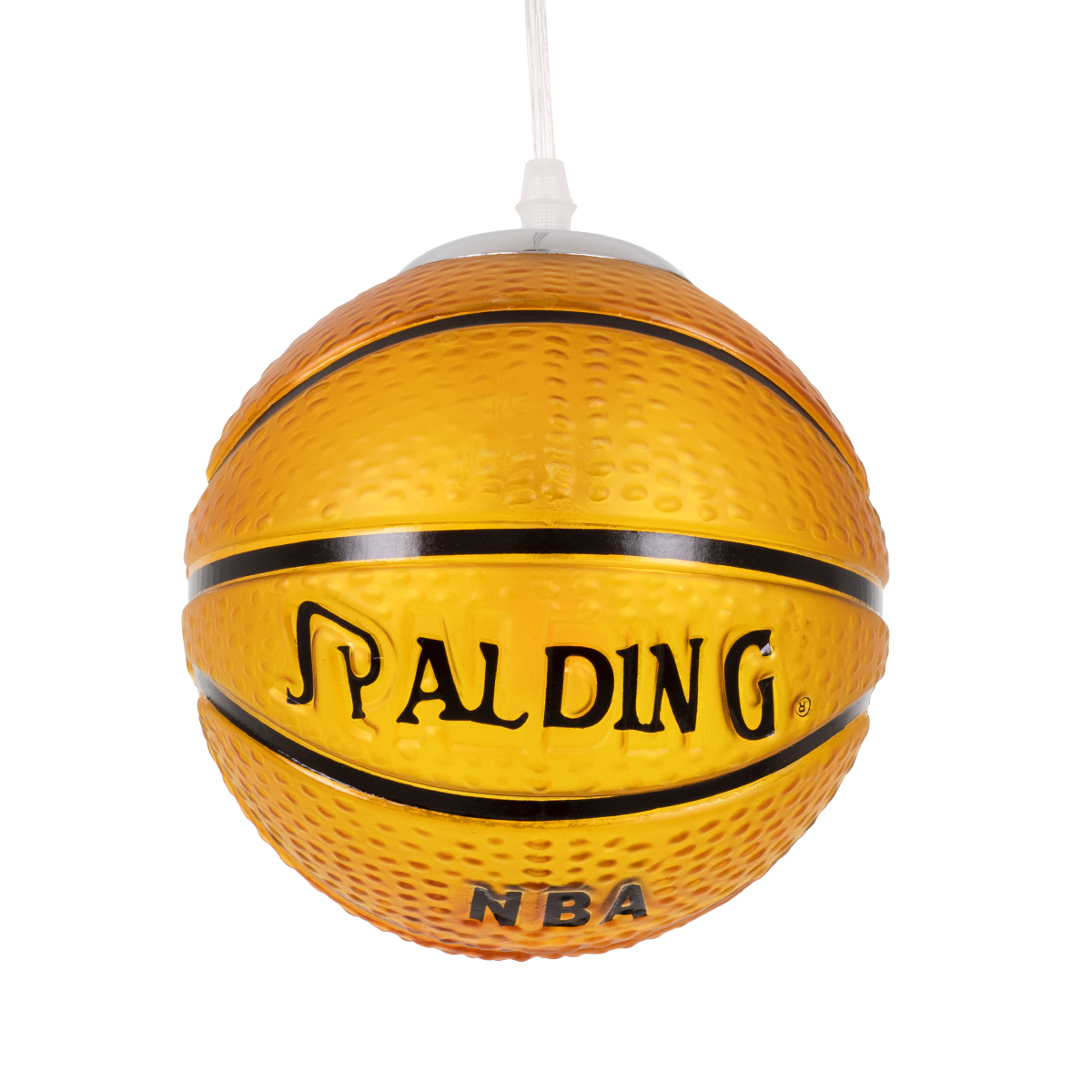 GloboStar®-SPALDING-NBA-00645-Μοντέρνο-Κρεμαστό-Παιδικό-Φωτιστικό-Οροφής-Μονόφωτο-1-x-E27-Πορτοκαλί-Γυάλινο-Φ18-x-Υ18cm-4