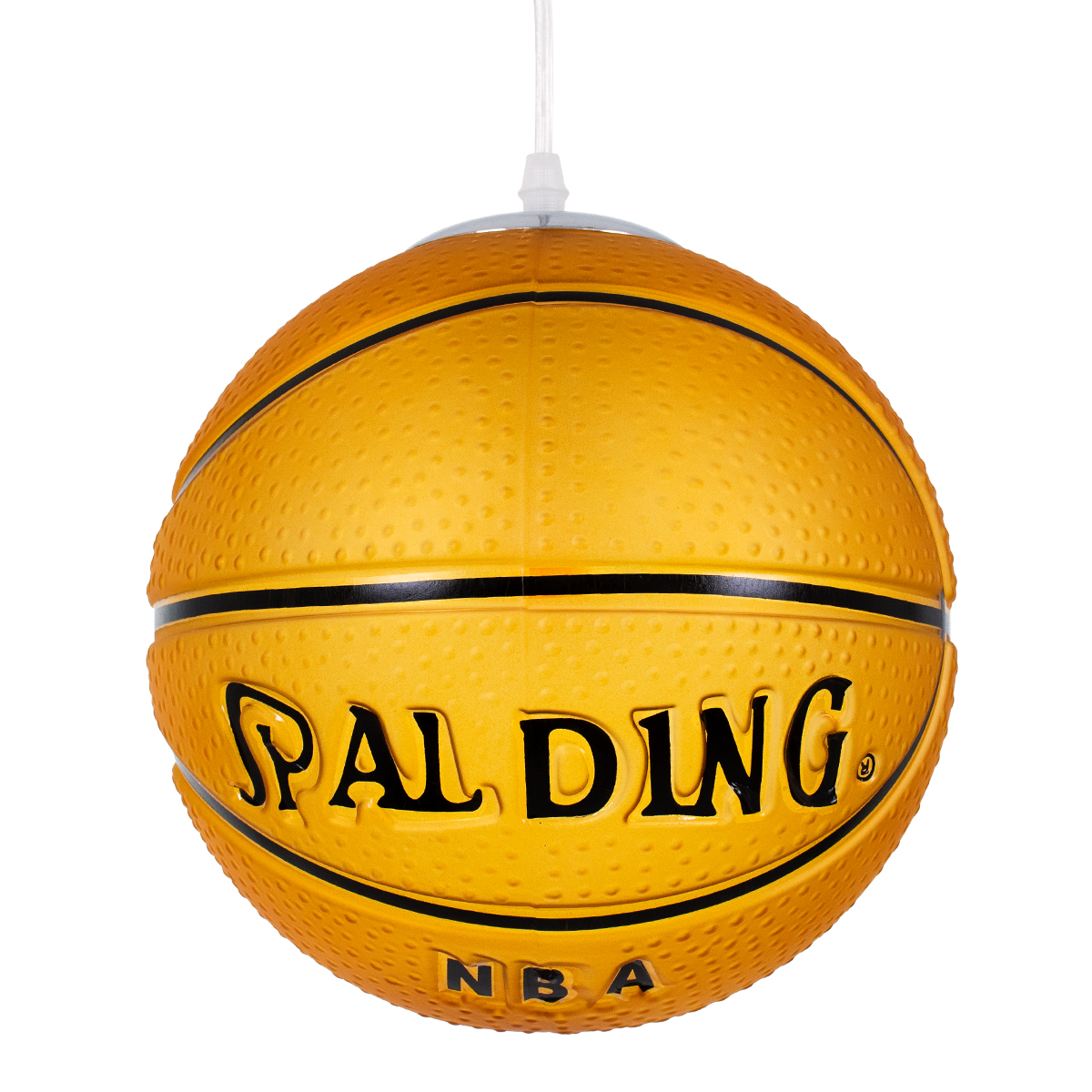 GloboStar®-SPALDING-NBA-00649-Μοντέρνο-Κρεμαστό-Παιδικό-Φωτιστικό-Οροφής-Μονόφωτο-1-x-E27-Πορτοκαλί-Γυάλινο-Φ25-x-Υ25cm-4