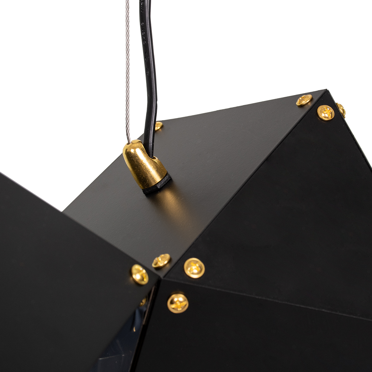 GloboStar®-WELLES-Replica-00796-Μοντέρνο-Κρεμαστό-Φωτιστικό-Οροφής-Πολύφωτο-4-x-E14-Μεταλλικό-Μαύρο-Χρυσό-Μ68-x-Π32-x-Υ30cm-4