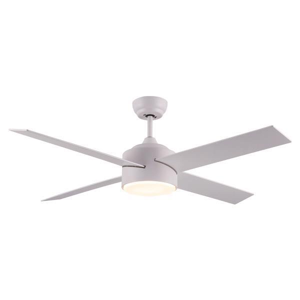 ΑΝΕΜΙΣΤΗΡΑΣ ΟΡΟΦΗΣ ΛΕΥΚΟΣ ΜΕ LED ΦΩΣ