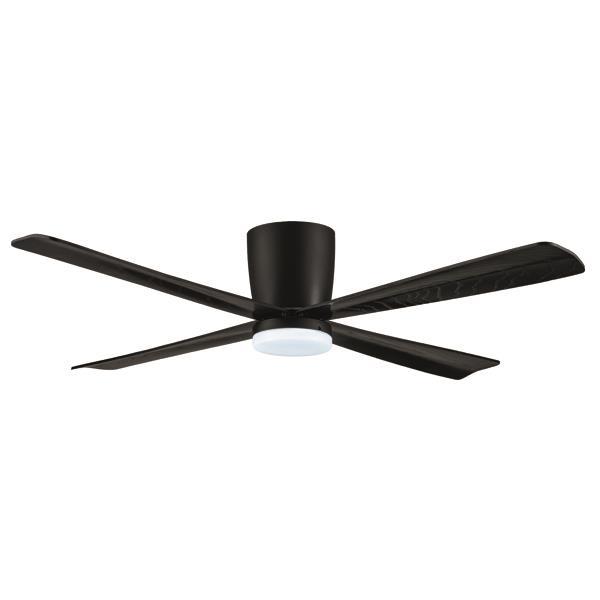 ΑΝΕΜΙΣΤΗΡΑΣ ΟΡΟΦΗΣ ΜΑΥΡΟ-ΣΚΟΥΡΟ ΞΥΛΟ ΜΕ LED ΦΩΣ