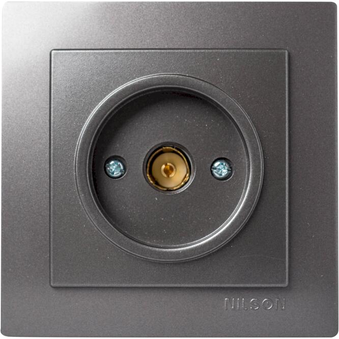 Ανθρακί πρίζα TV τερματική