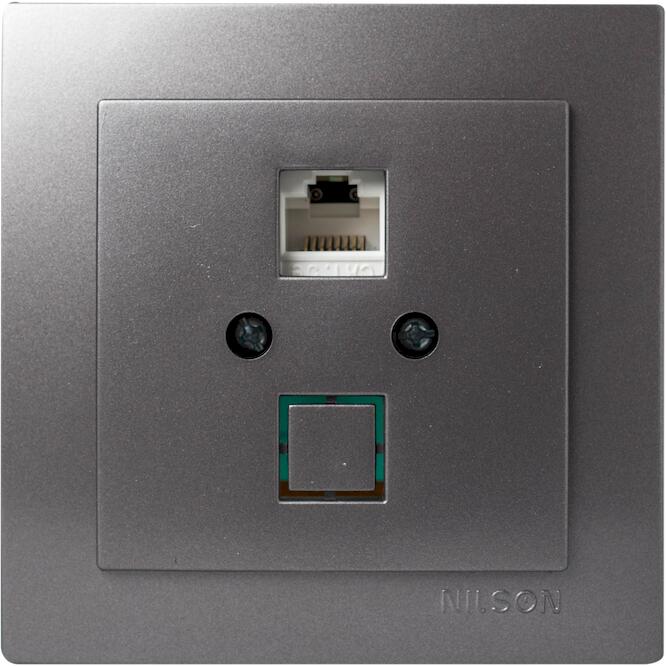 Ανθρακί πρίζα δικτύου CAT6