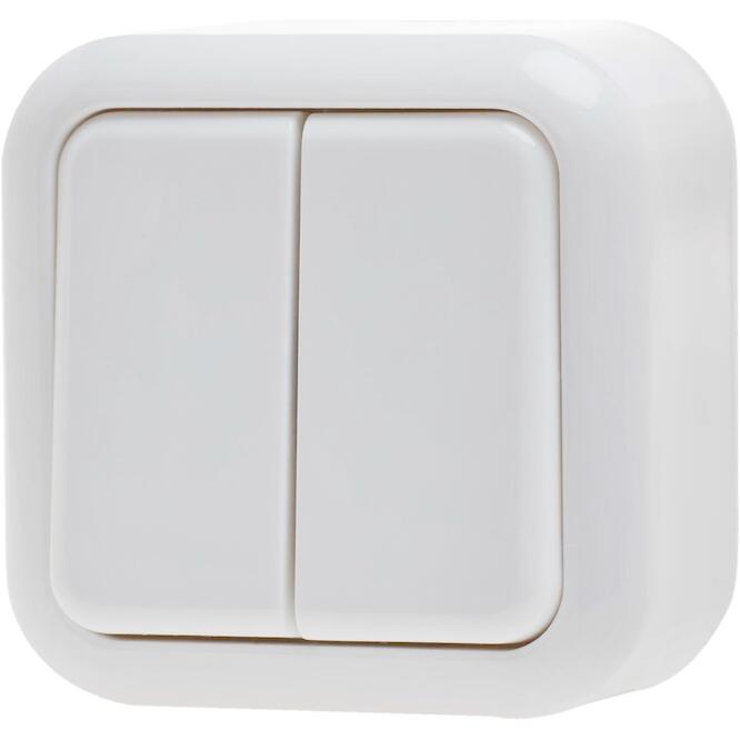 Διακόπτης 2πλός A-R λευκός IP20