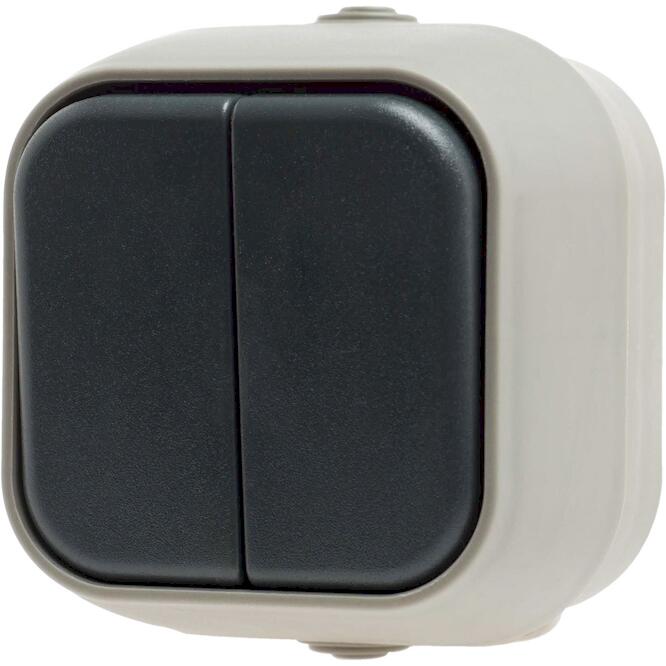 Διακόπτης K-R εξωτερικός γκρι IP54