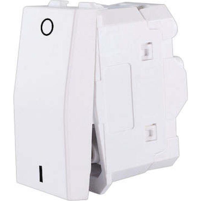 Διακόπτης διπολικός (0-1) 1 θέσης Λευκός 10ΑΧ 250V