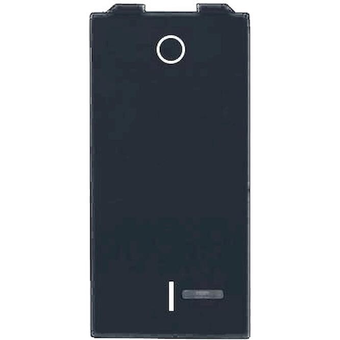 Διακόπτης διπολικός (0-1) με ενδεικτική λυχνία 1 θέσης Μαύρος 10ΑΧ 250V