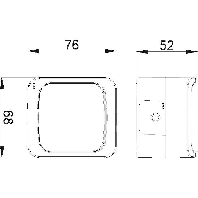 Επίτοιχος διακόπτης μεσαίος Α-Ρ IP44 λευκός