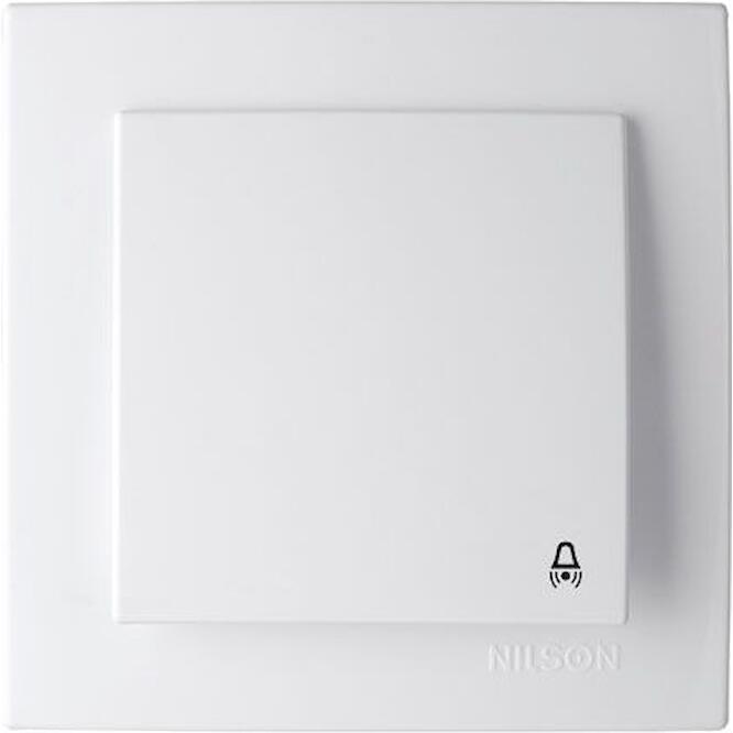 Λευκό μπουτόν κουδουνιού 12V-220V