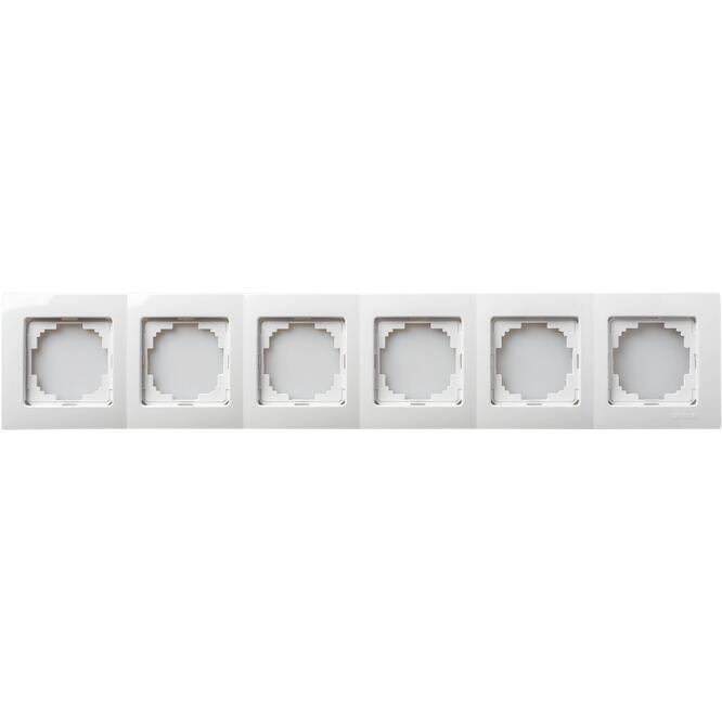 Λευκό πλαίσιο εξαπλό