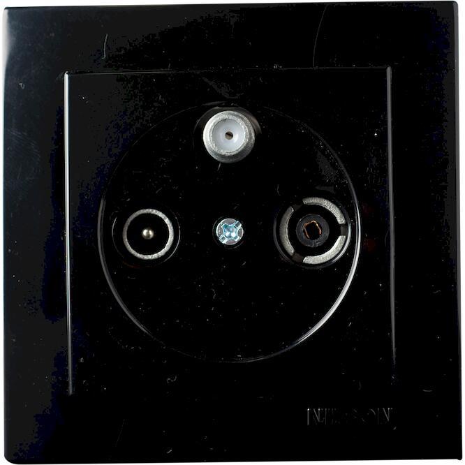 Μαύρη πρίζα TV-Radio - SAT διελεύσεως