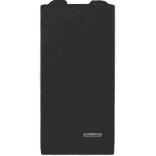 Μεσαίος Α-Ρ με ενδεικτική λυχνία 1 θέσης Μαύρος 10ΑΧ 250V