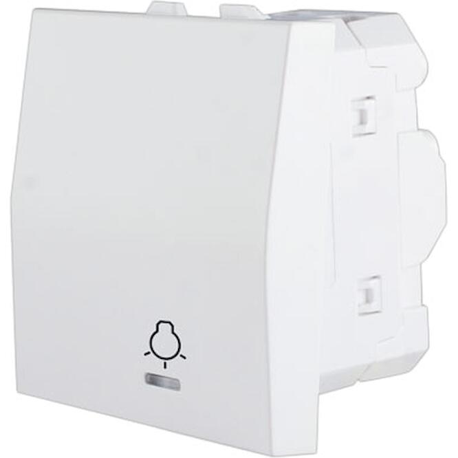 Μπουτόν με ενδεικτική λυχνία 2 θέσεων Λευκό 10ΑΧ 250V