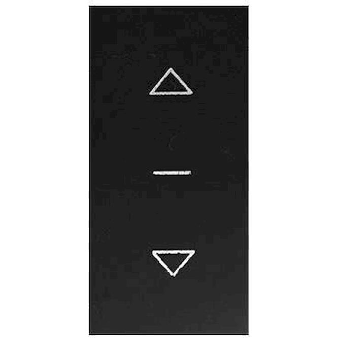 Μπουτόν ρολλών 1-0-2 1 θέσης Μαύρο 10ΑΧ250V