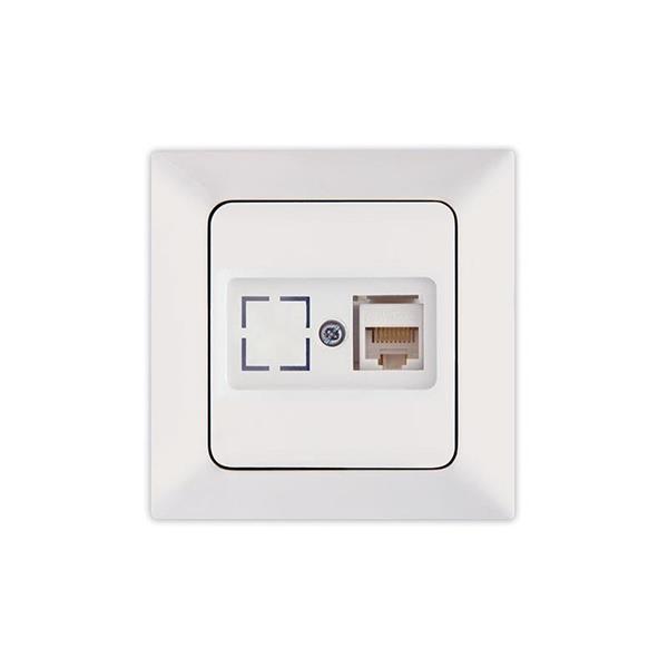 ΠΡΙΖΑ DATA CAT 6 RJ 45 MONH ΛΕΥΚΗ