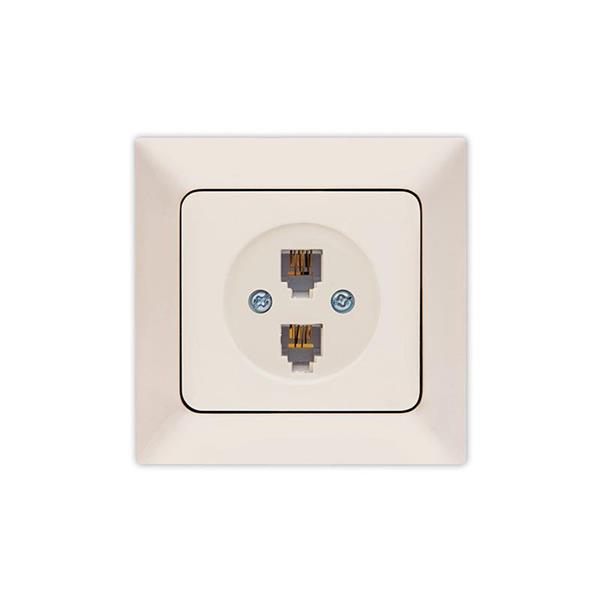 ΠΡΙΖΑ ΤΗΛΕΦΩΝΟΥ ΔΙΠΛΗ RJ 11 ΜΠΕΖ