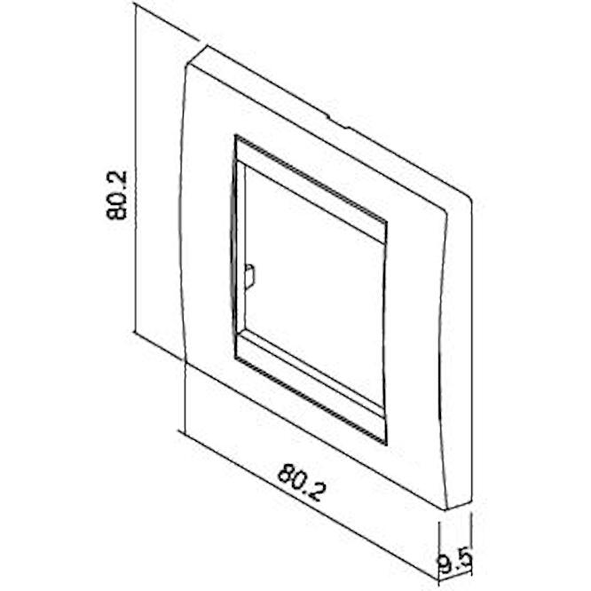Πλαίσιο 2 θέσεων Χρυσό