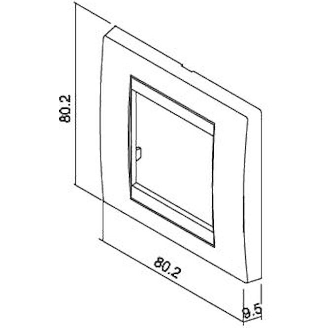 Πλαίσιο 2 θέσεων έβενος