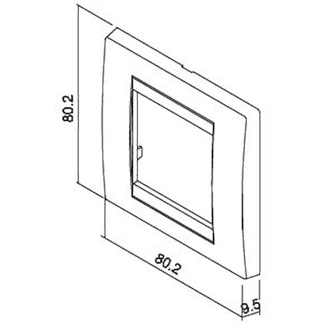 Πλαίσιο 2 θέσεων δρύς