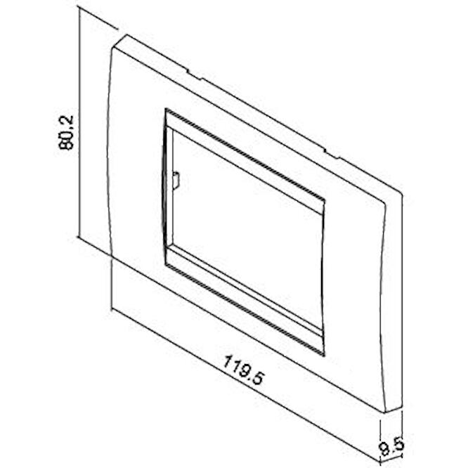 Πλαίσιο 3 θέσεων τριανταφυλλιά