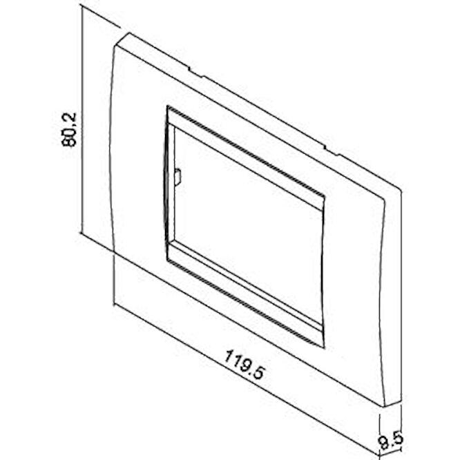 Πλαίσιο 3 θέσεων χρυσό