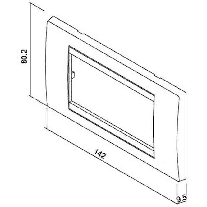 Πλαίσιο 4 θέσεων teak
