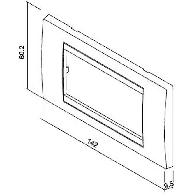 Πλαίσιο 4 θέσεων δρύς