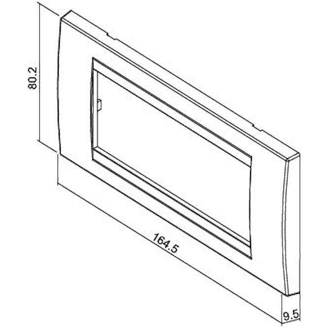 Πλαίσιο 5 θέσεων Λευκό