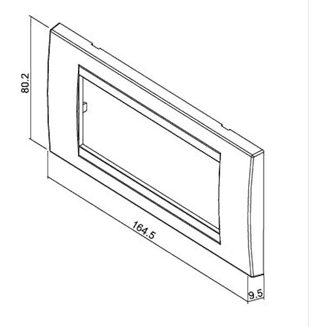 Πλαίσιο 5 θέσεων μαόνι