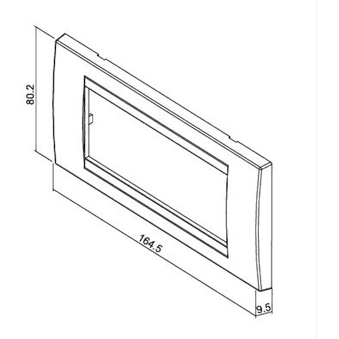 Πλαίσιο 5 θέσεων μαύρη δρύς