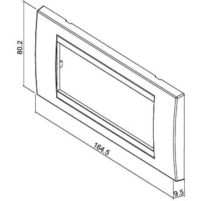 Πλαίσιο 5 θέσεων τριανταφυλλιά