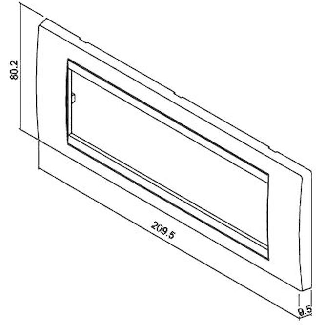 Πλαίσιο 7 θέσεων Χρώμιο