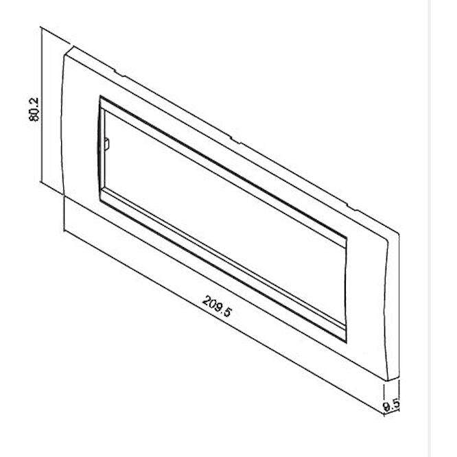 Πλαίσιο 7 θέσεων δρύς