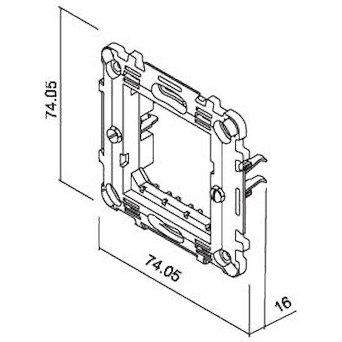 Πλαίσιο στήριξης 2 θέσεων Λευκό