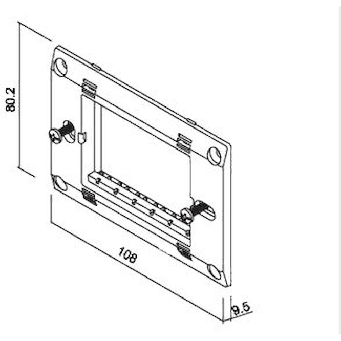 Πλαίσιο στήριξης 3 θέσεων Λευκό