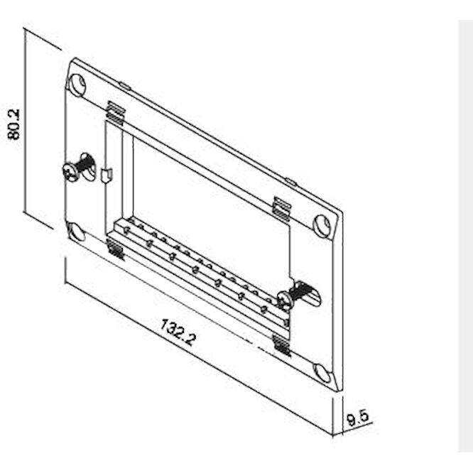 Πλαίσιο στήριξης 4 θέσεων Λευκό
