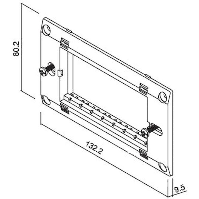 Πλαίσιο στήριξης 4 θέσεων Μαύρο