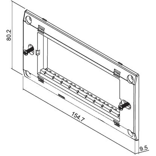 Πλαίσιο στήριξης 5 θέσεων Μαύρο