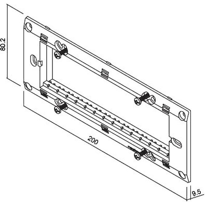 Πλαίσιο στήριξης 7 θέσεων Μαύρο