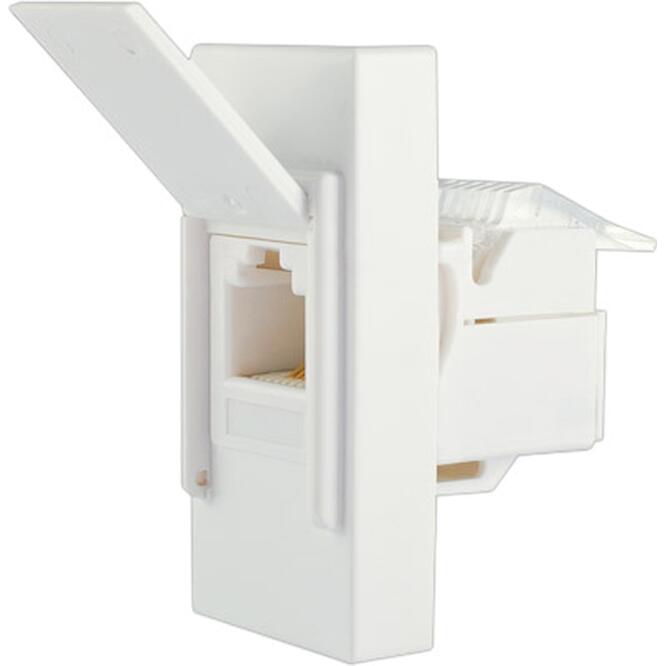 Πρίζα τηλεφώνου 1 θέσης Λευκή Cat.3 RJ-11 6-4